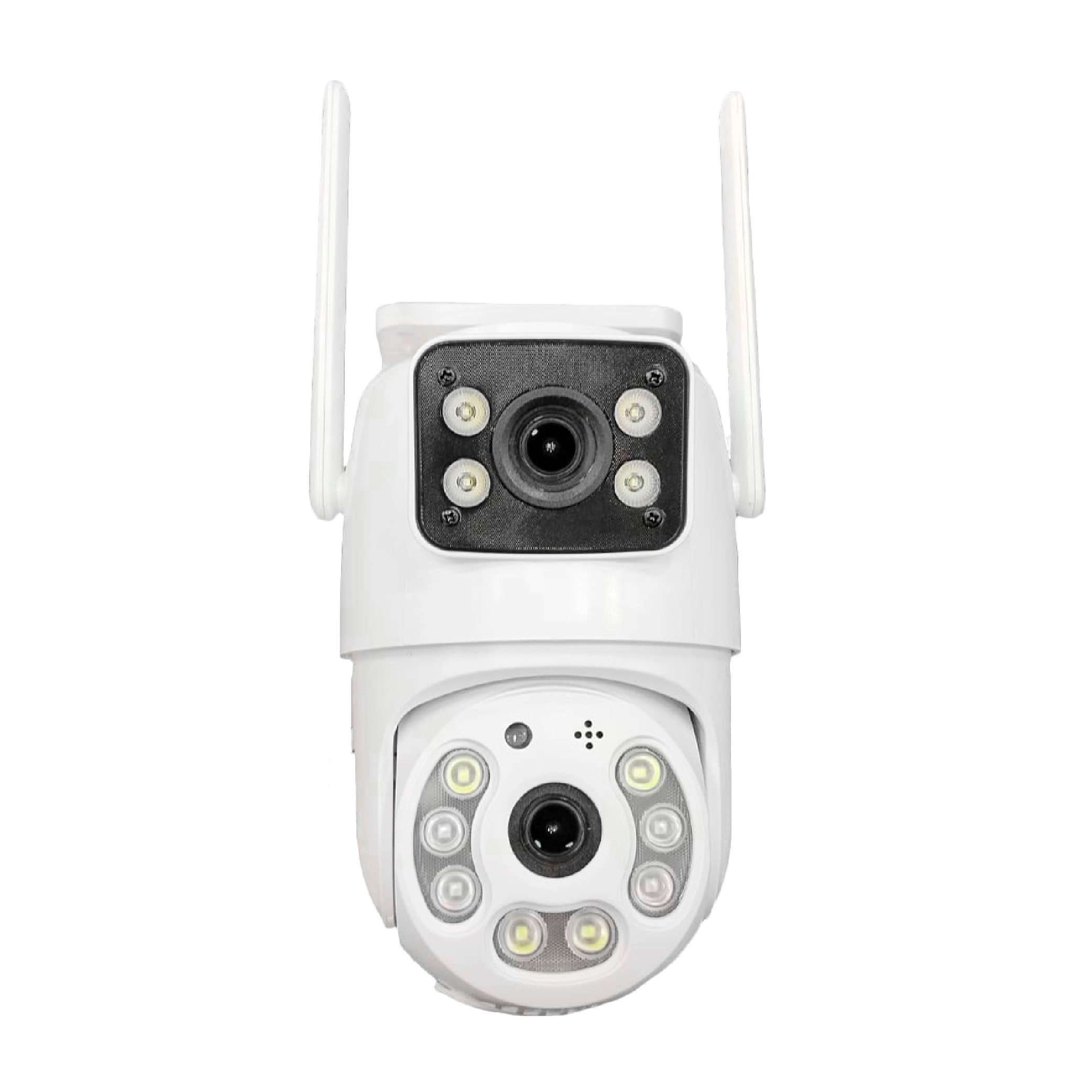 Cámara WIFI PT Rota 360° Lentes dobles de 2MP, Detección humana IP66